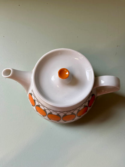 Théière et tasses vintage années 70