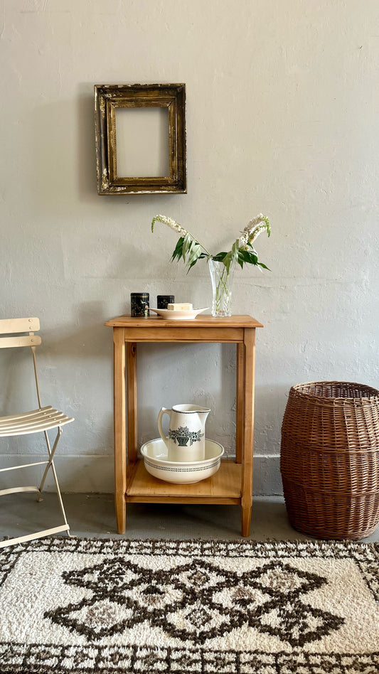 Console rénovée en bois   Patine