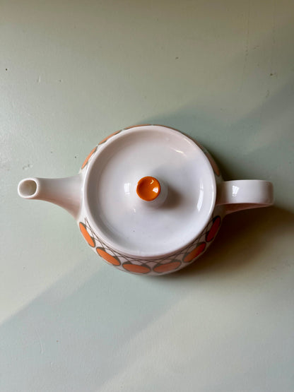 Théière et tasses vintage années 70