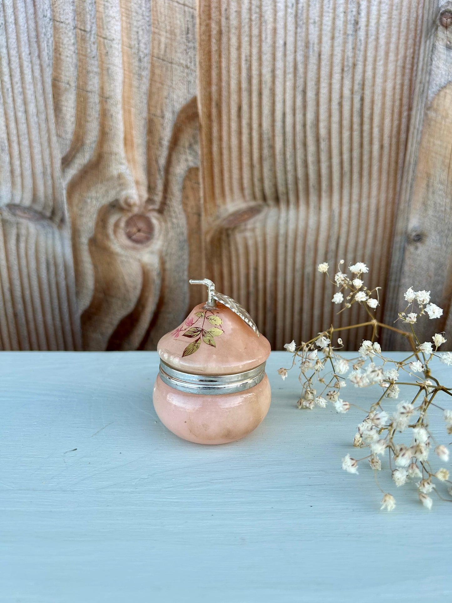 Boîte à bijoux - pilulier en albâtre