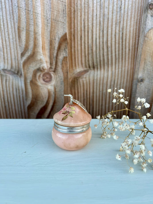 Boîte à bijoux - pilulier en albâtre