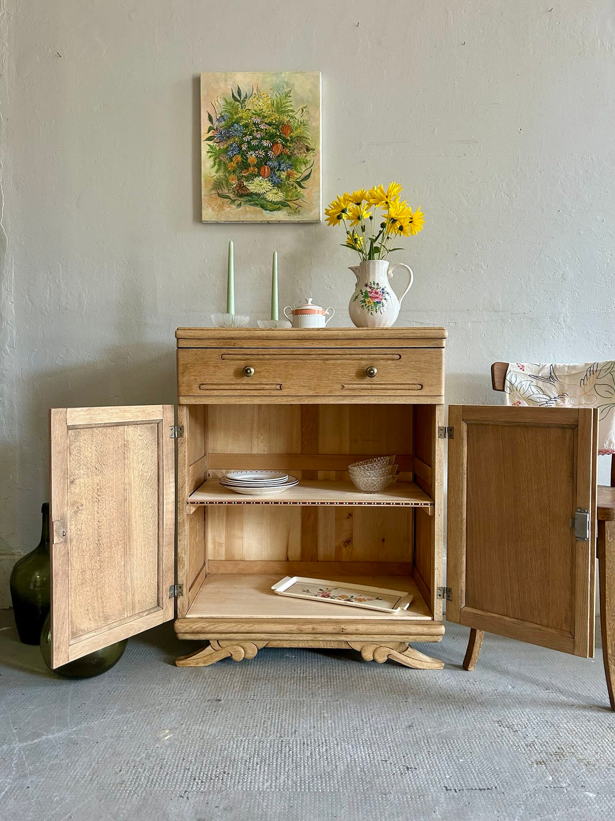 Buffet 2 portes art deco   Patine