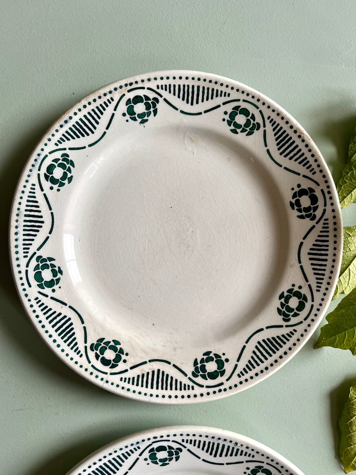 Assiettes à dessert « Nouvelle Galerie Paris » - lot de 2  Vaisselle Patine
