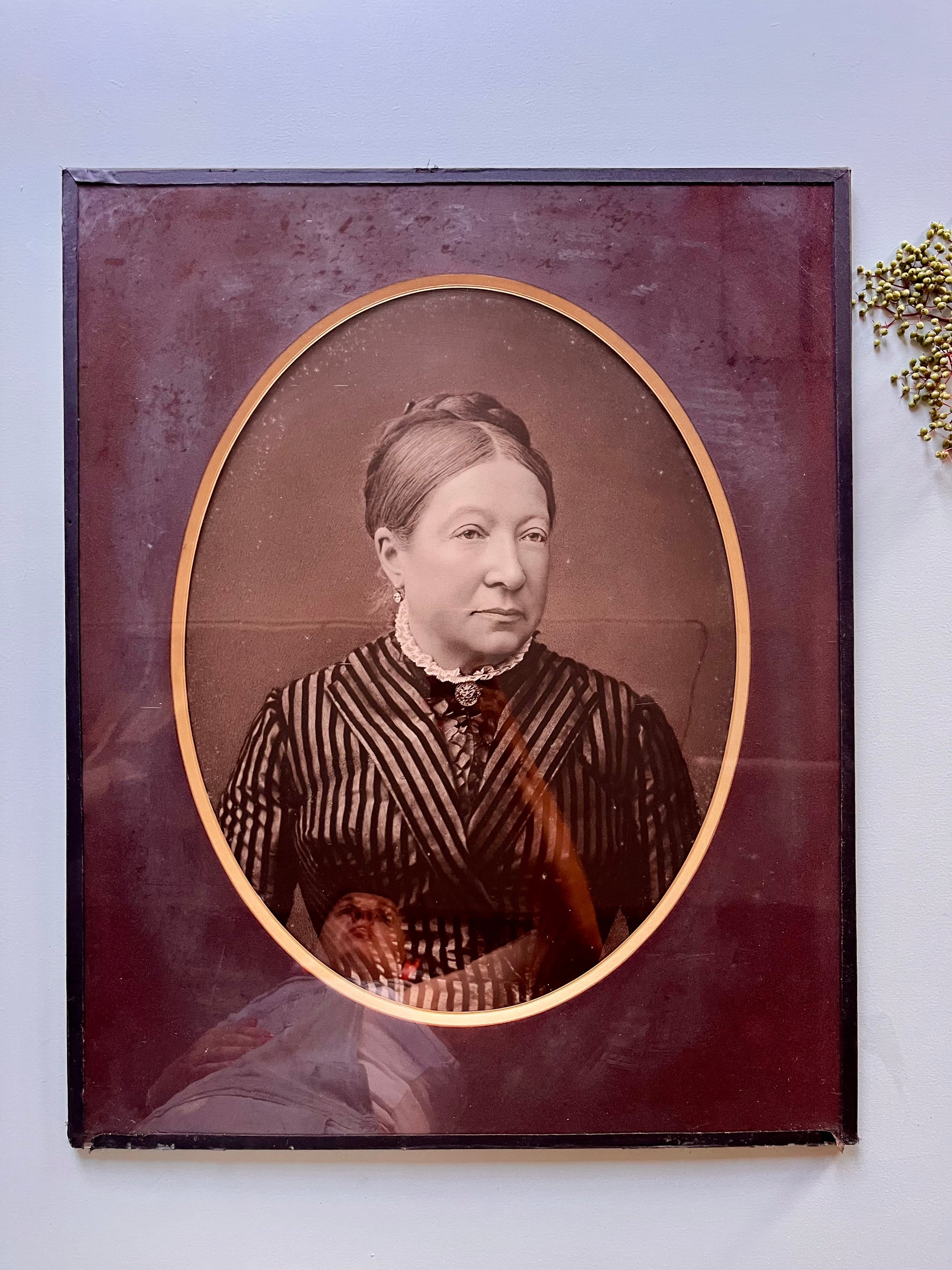 Portrait photographique de femme ancien inaltérable  Décoration Patine