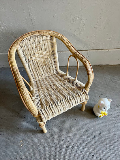Chaise enfant en osier  Meubles Patine