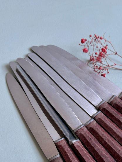 Couteaux inoxydables - lot de 9