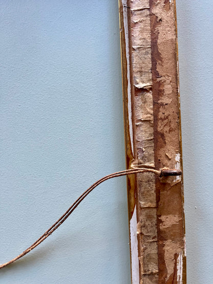 Cadre doré ancien en bois avec moulures