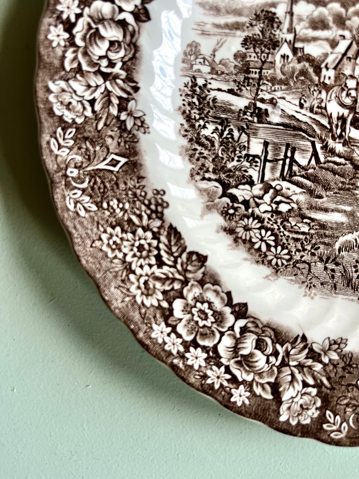 Assiette anglaise Memory Lane – British Anchor  Vaisselle Patine