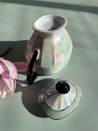Sucrier en porcelaine style art déco anglais
