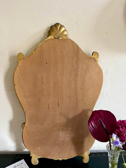 Miroir doré ancien style rocaille  Décoration Patine