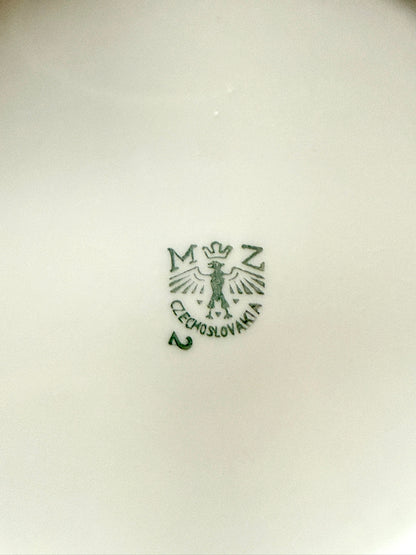 Assiettes creuses en porcelaine liseré doré – Lot de 6