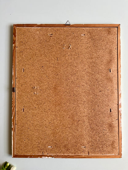 Tableau rosier sous cadre