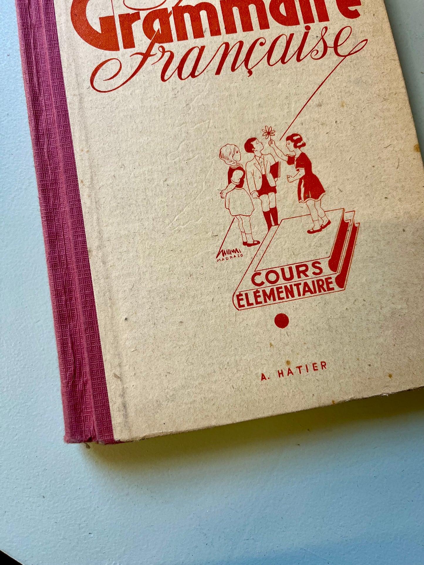 Manuel ancien de grammaire/ livre ancien