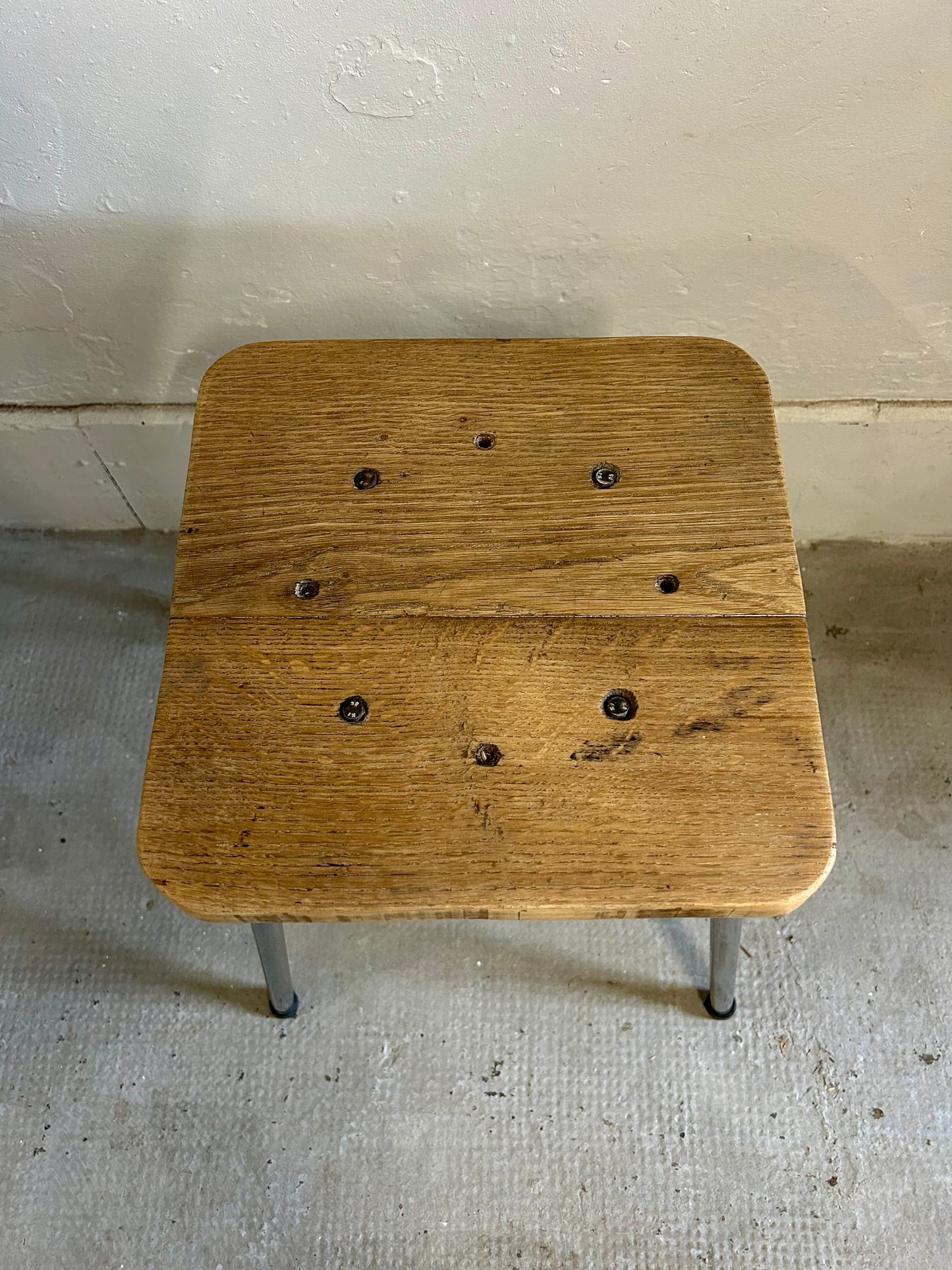 Tabouret bois et métal