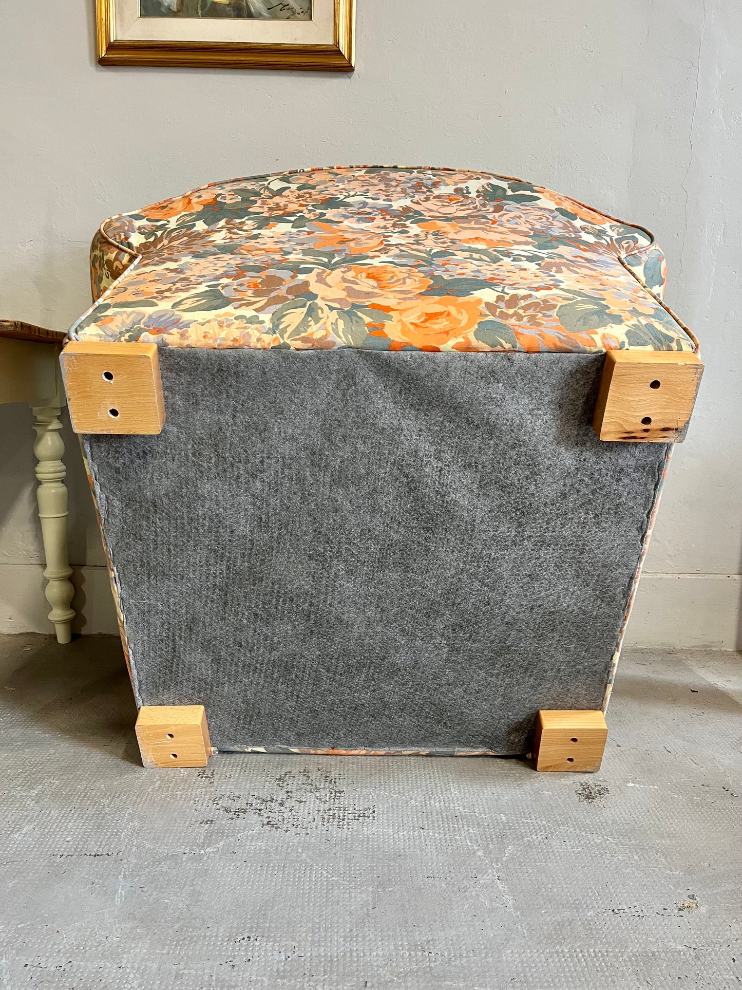 Fauteuil club fleuri - style cottage