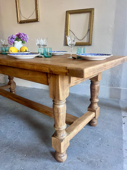 Table de ferme ancienne en bois massif  Meubles Patine