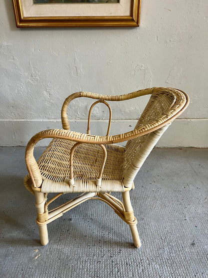 Chaise enfant en osier  Meubles Patine