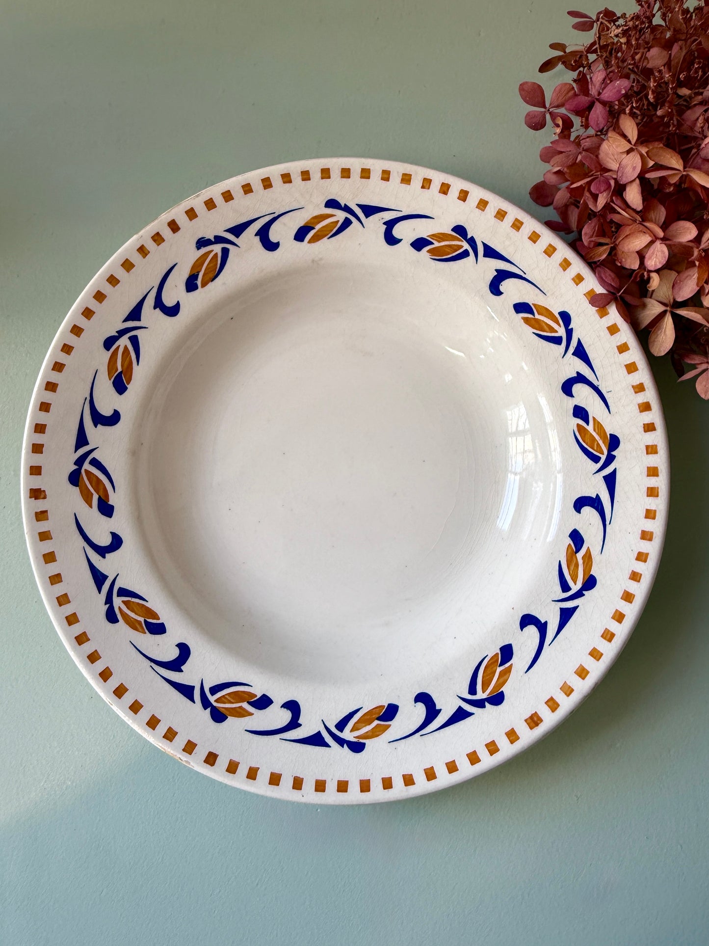 Assiette creuse motifs géométriques de Moulin des Loups