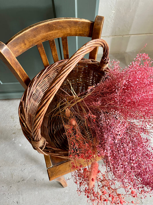 Panier en osier ancien   Patine