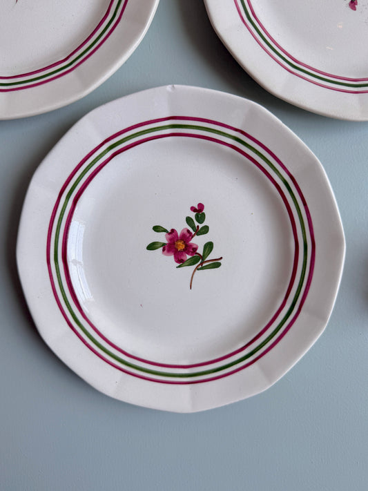Assiettes à dessert modèle Armelle de Sarreguemines - lot de 4