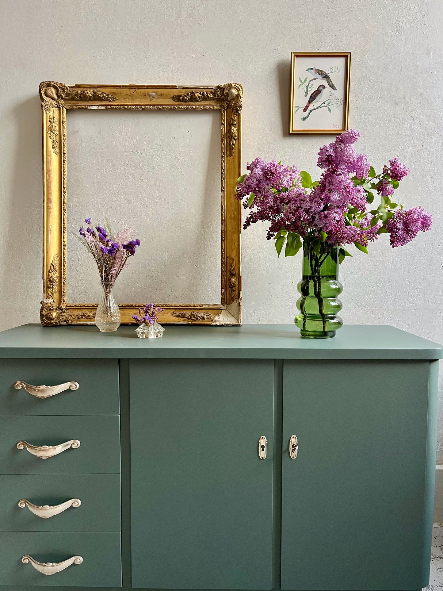 Buffet art déco gris bleu