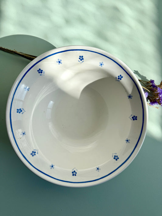 Saladier avec fleurs bleues Ikea vintage