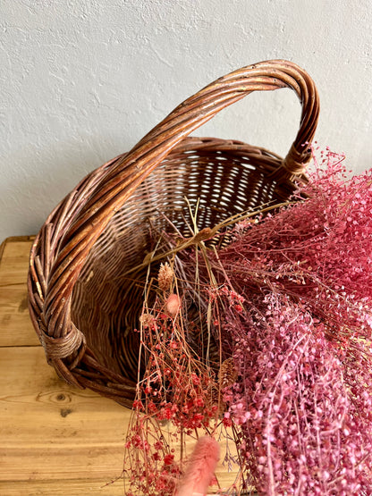 Panier en osier ancien   Patine