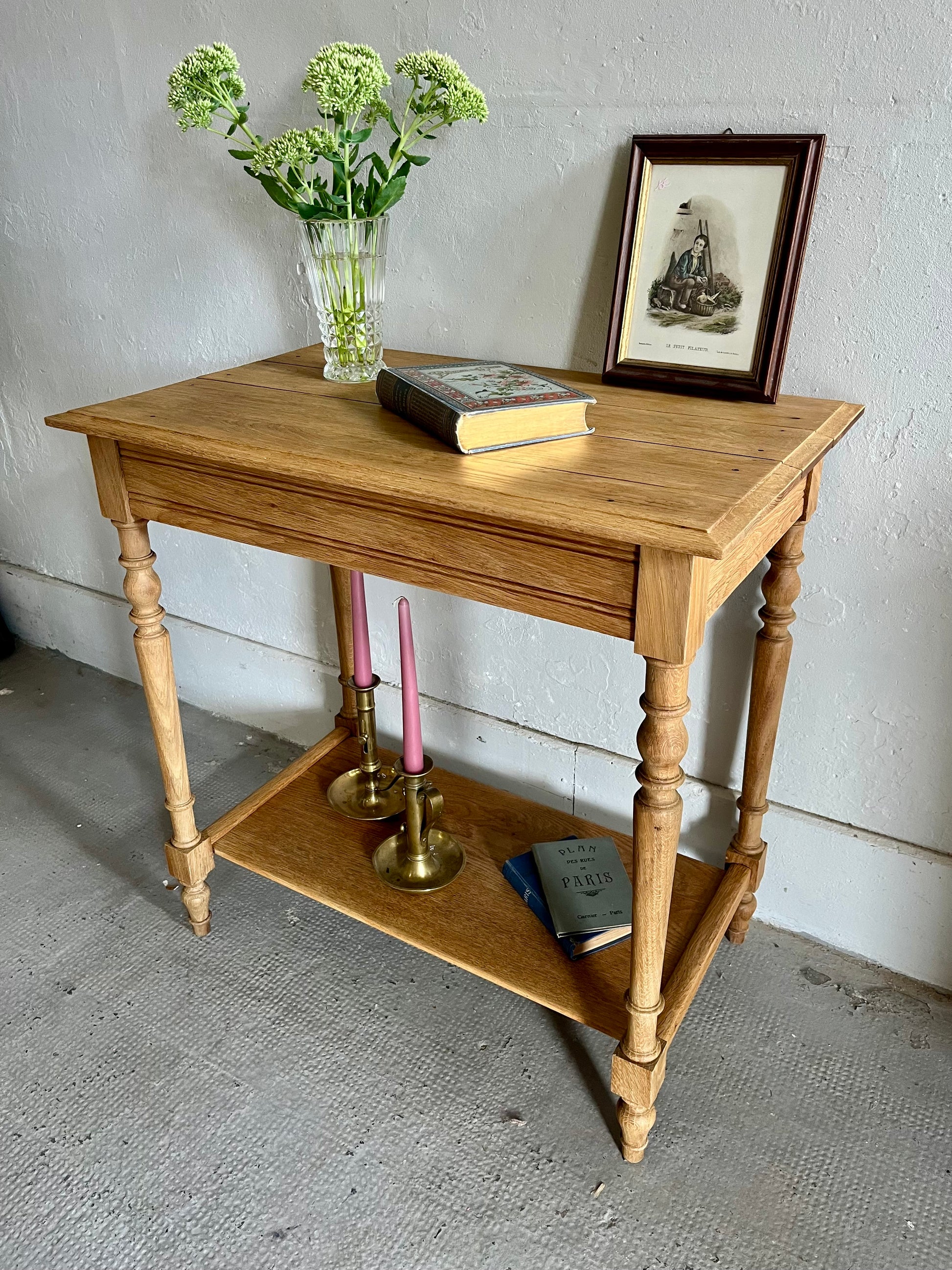 Console en bois ancienne rénovée   Patine