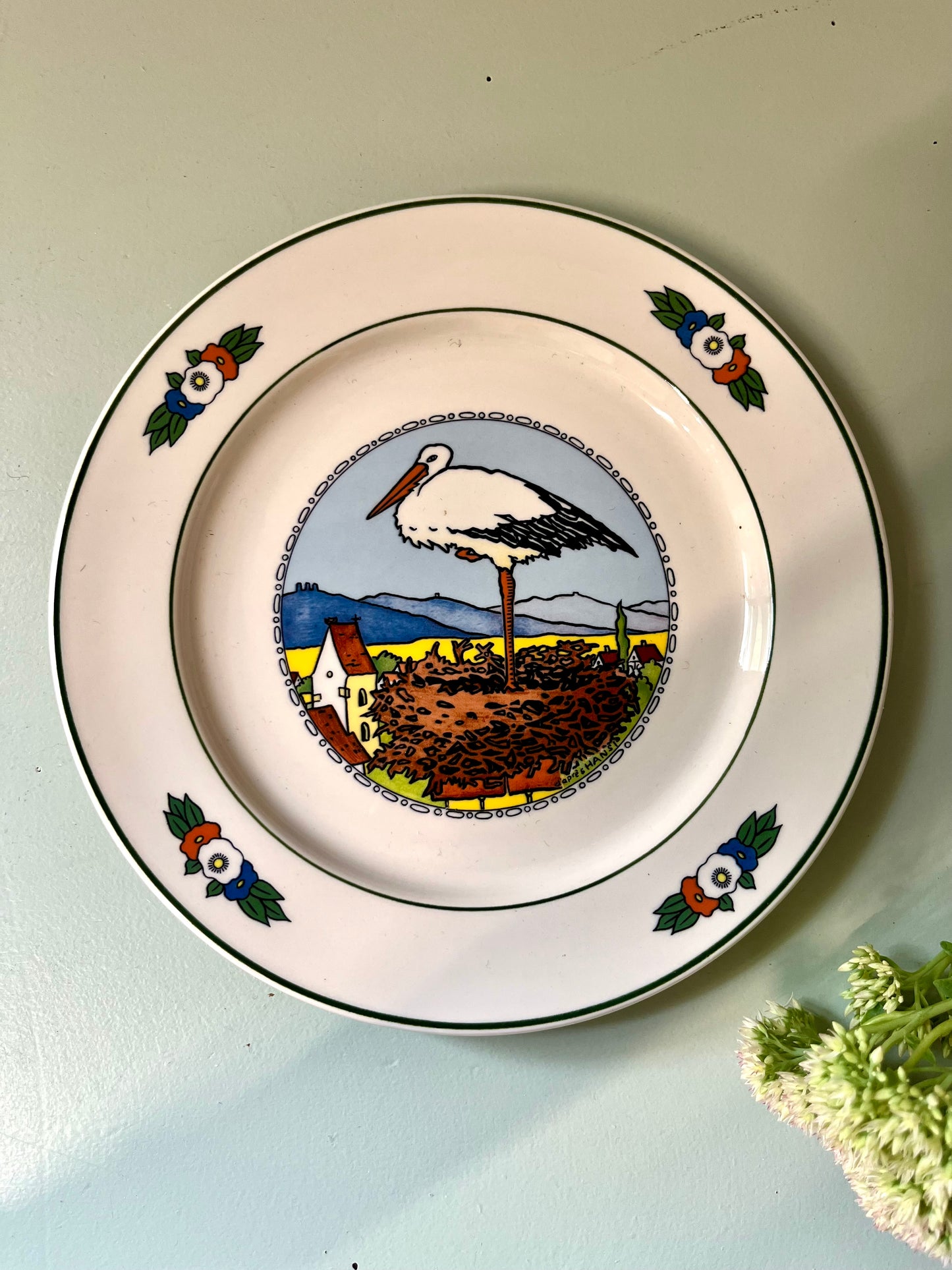 Assiette à dessert Villeroy & Boch Hansi d’Alsace  Vaisselle Patine