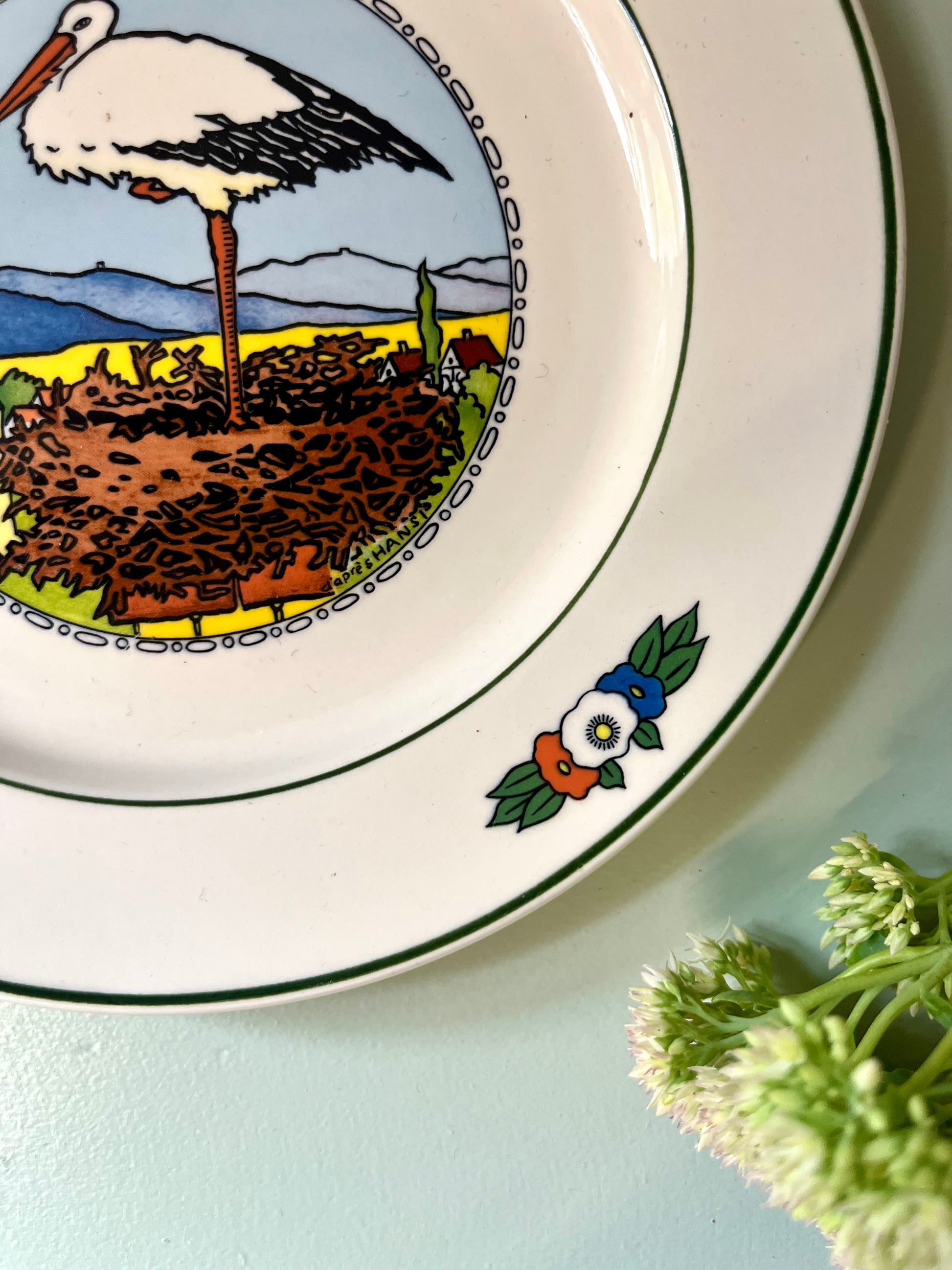 Assiette à dessert Villeroy & Boch Hansi d’Alsace  Vaisselle Patine
