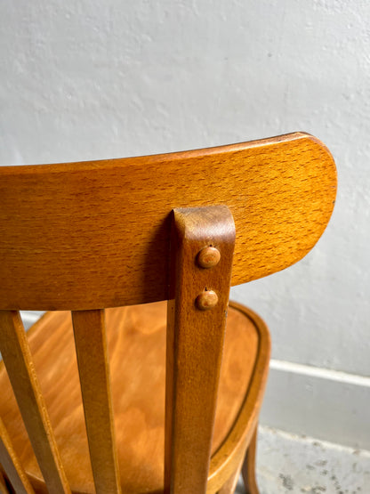 Chaise bistrot Baumann bois blond