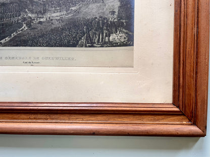 Gravure sous carde « vue générale de Guebwiller »   Patine
