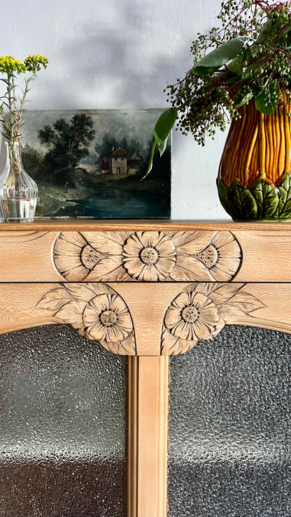 Bonnetière art déco vitrée  Meubles Patine