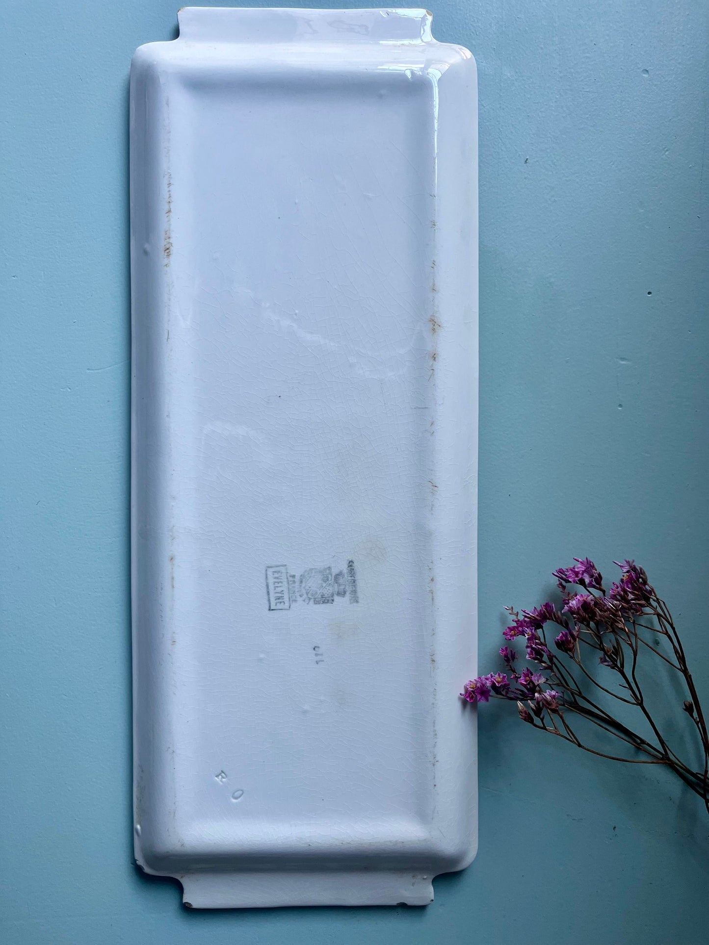 Plat à cake vintage Sarreguemines modèle « Evelyne »