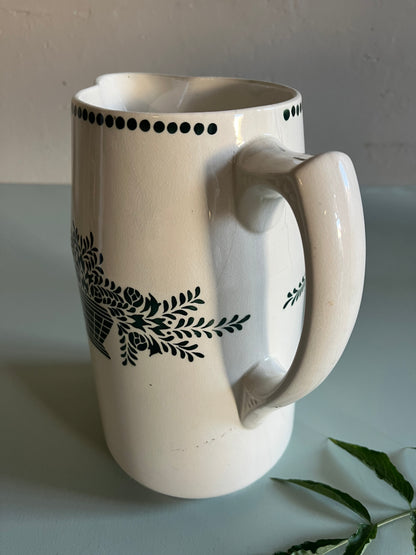 Ensemble de toilette ancien Badonviller – broc et cuvette  Vaisselle Patine