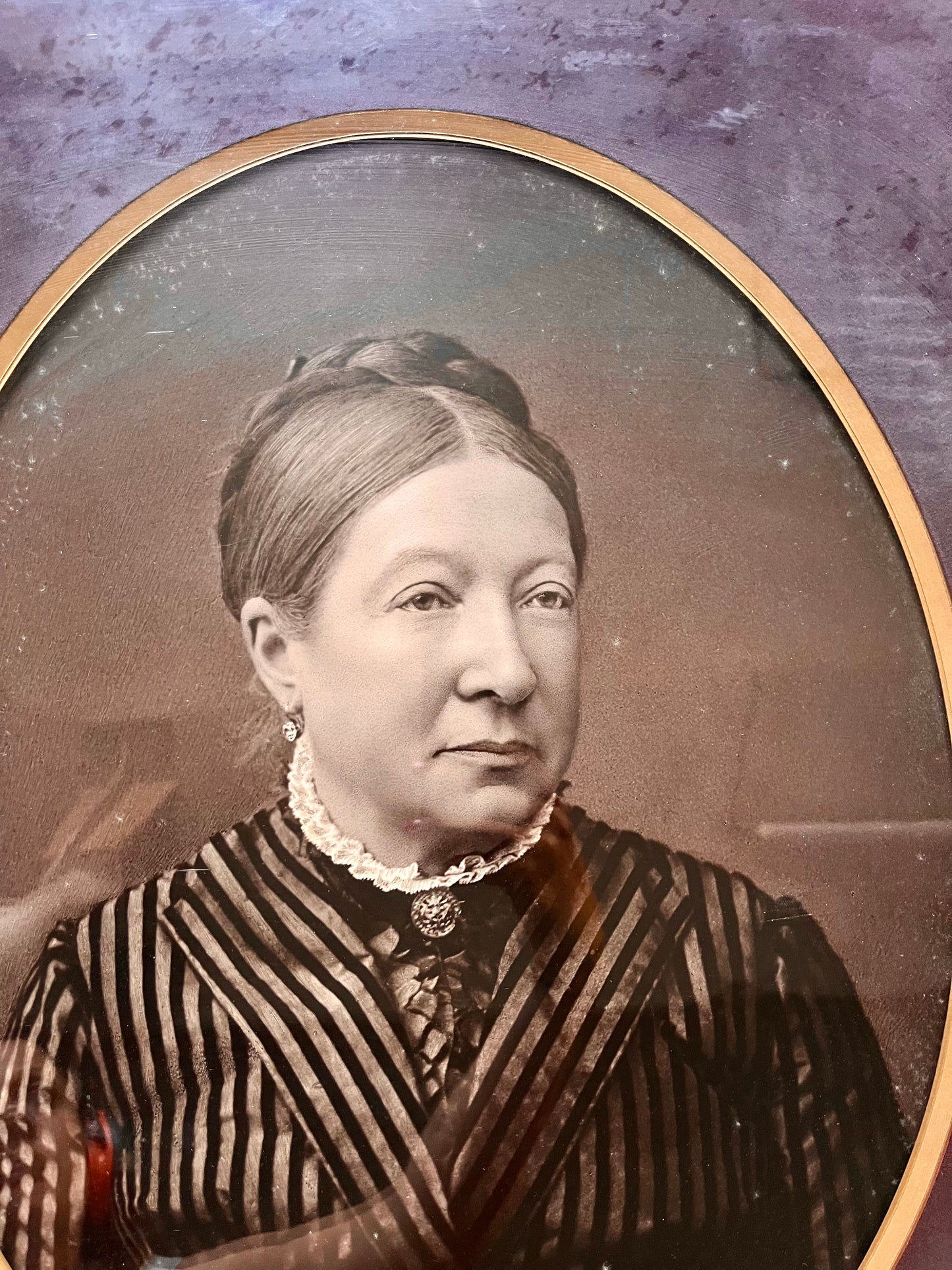 Portrait photographique de femme ancien inaltérable  Décoration Patine