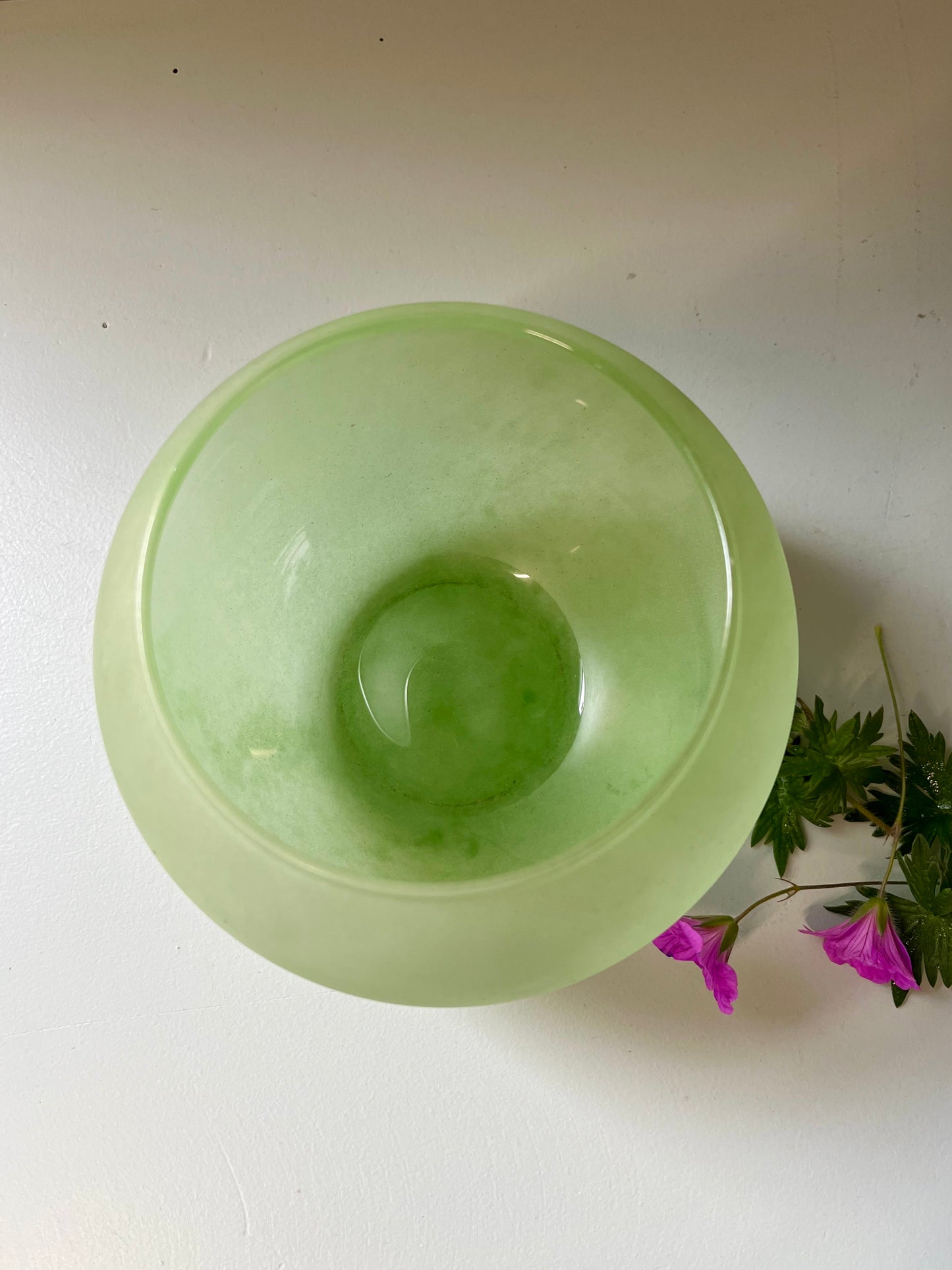 Vase boule vert vintage  Décoration Patine
