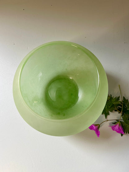 Vase boule vert vintage  Décoration Patine