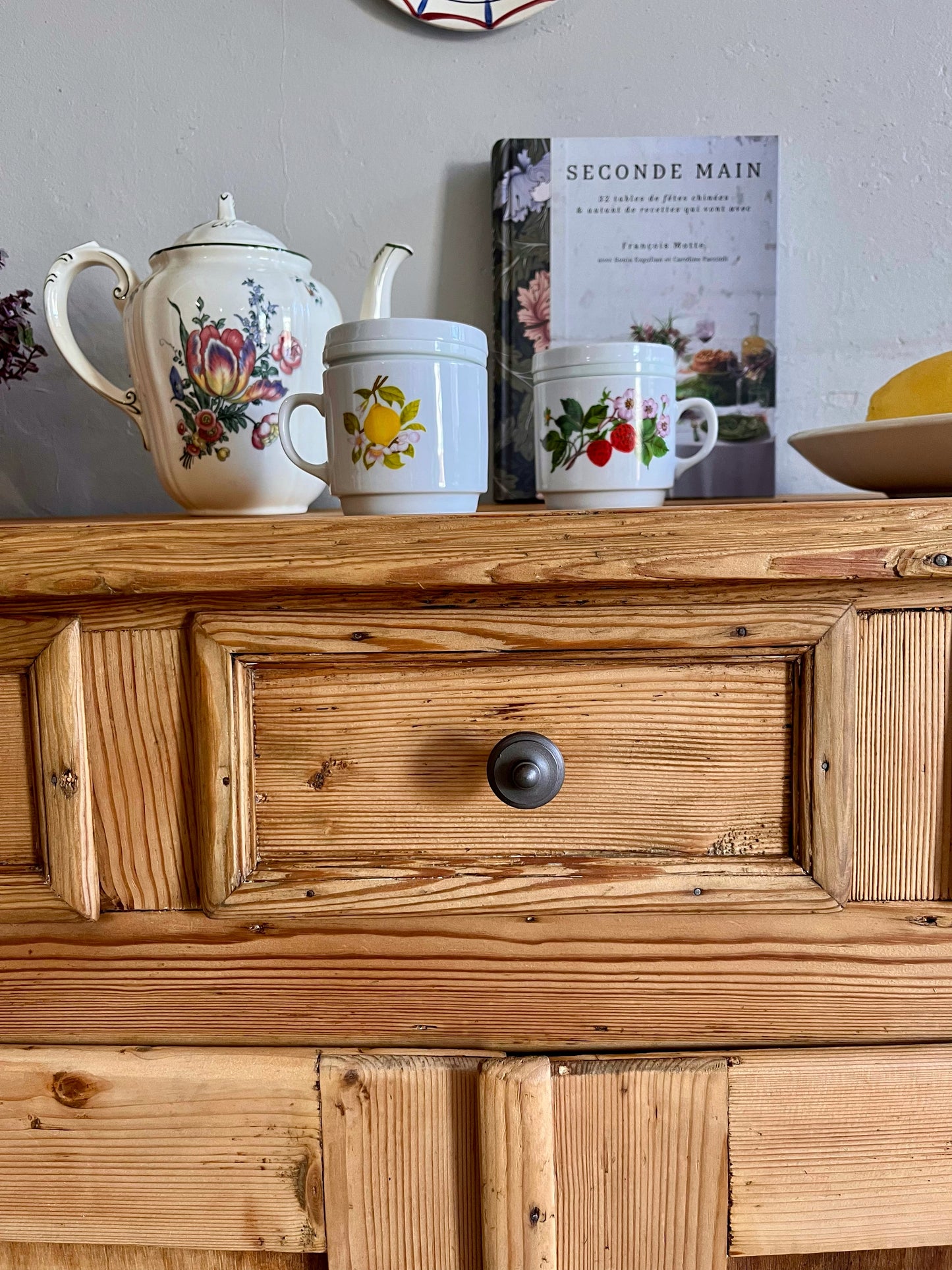 Buffet ancien en sapin 3 tiroirs  Meubles Patine