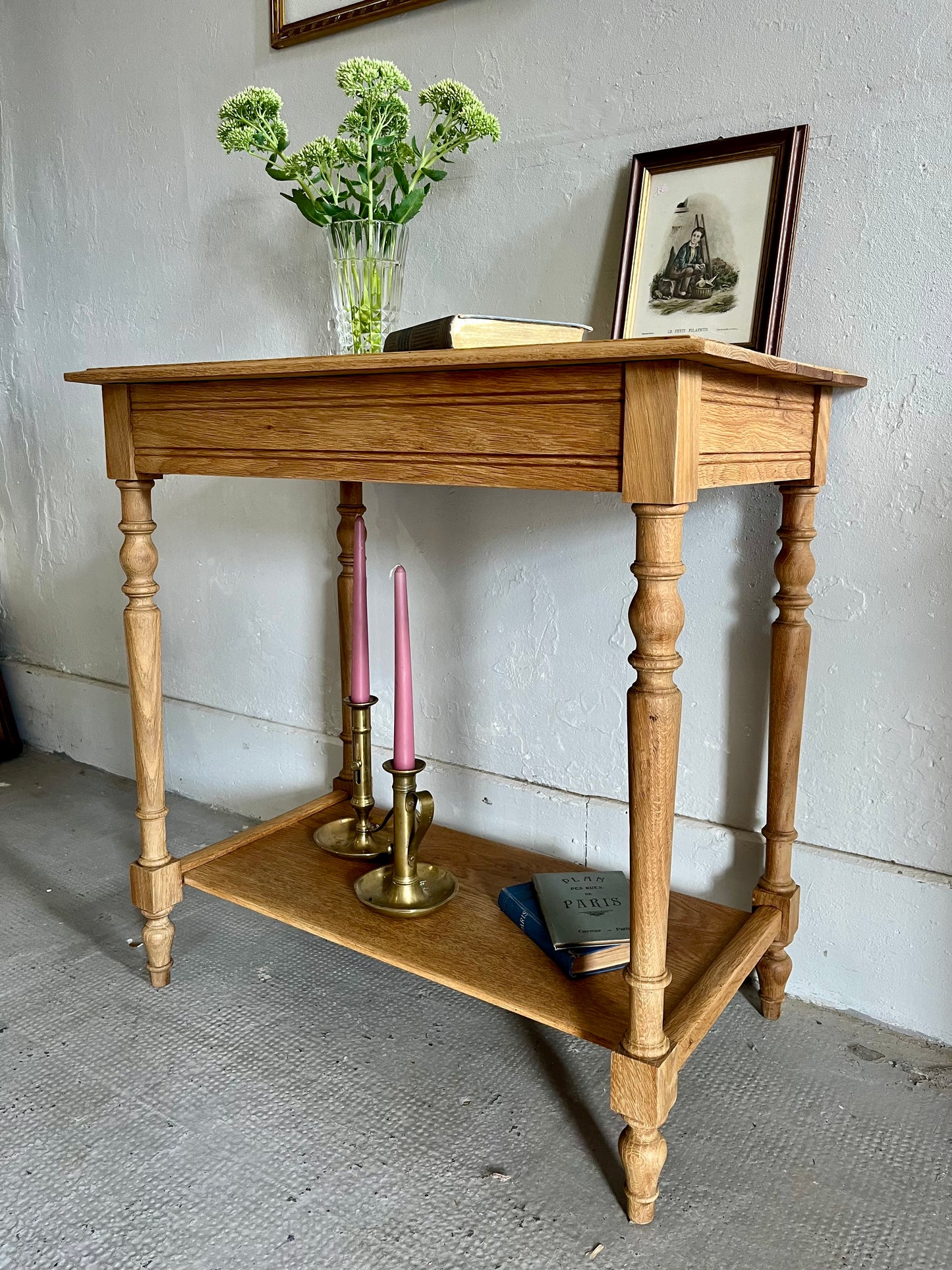 Console en bois ancienne rénovée   Patine
