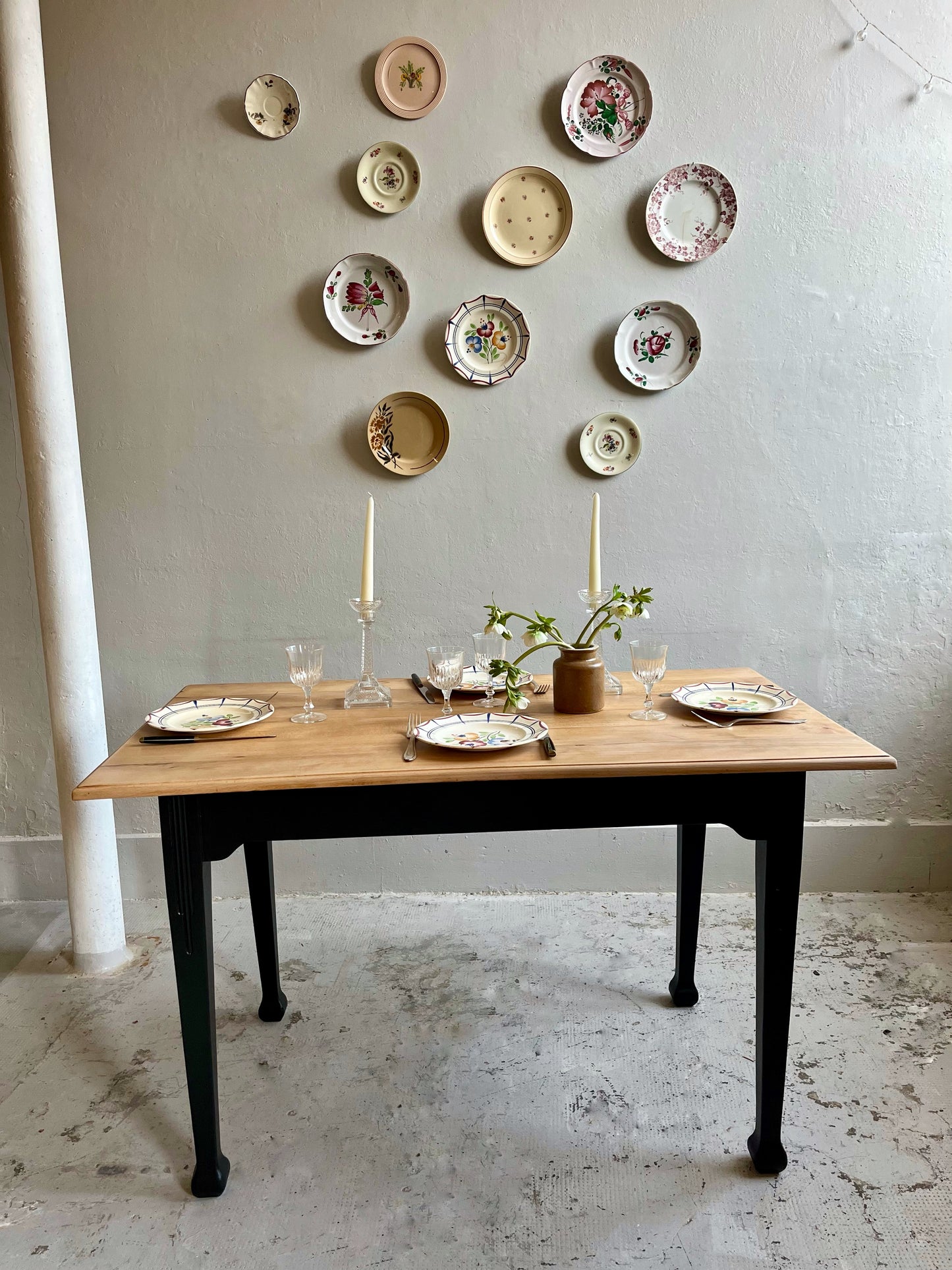 Table bistrot ancienne bois