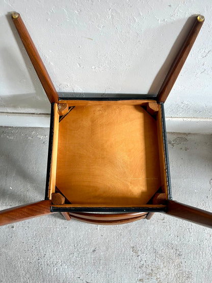 Chaises scandinaves teck et Skaï-lot de 6   Patine