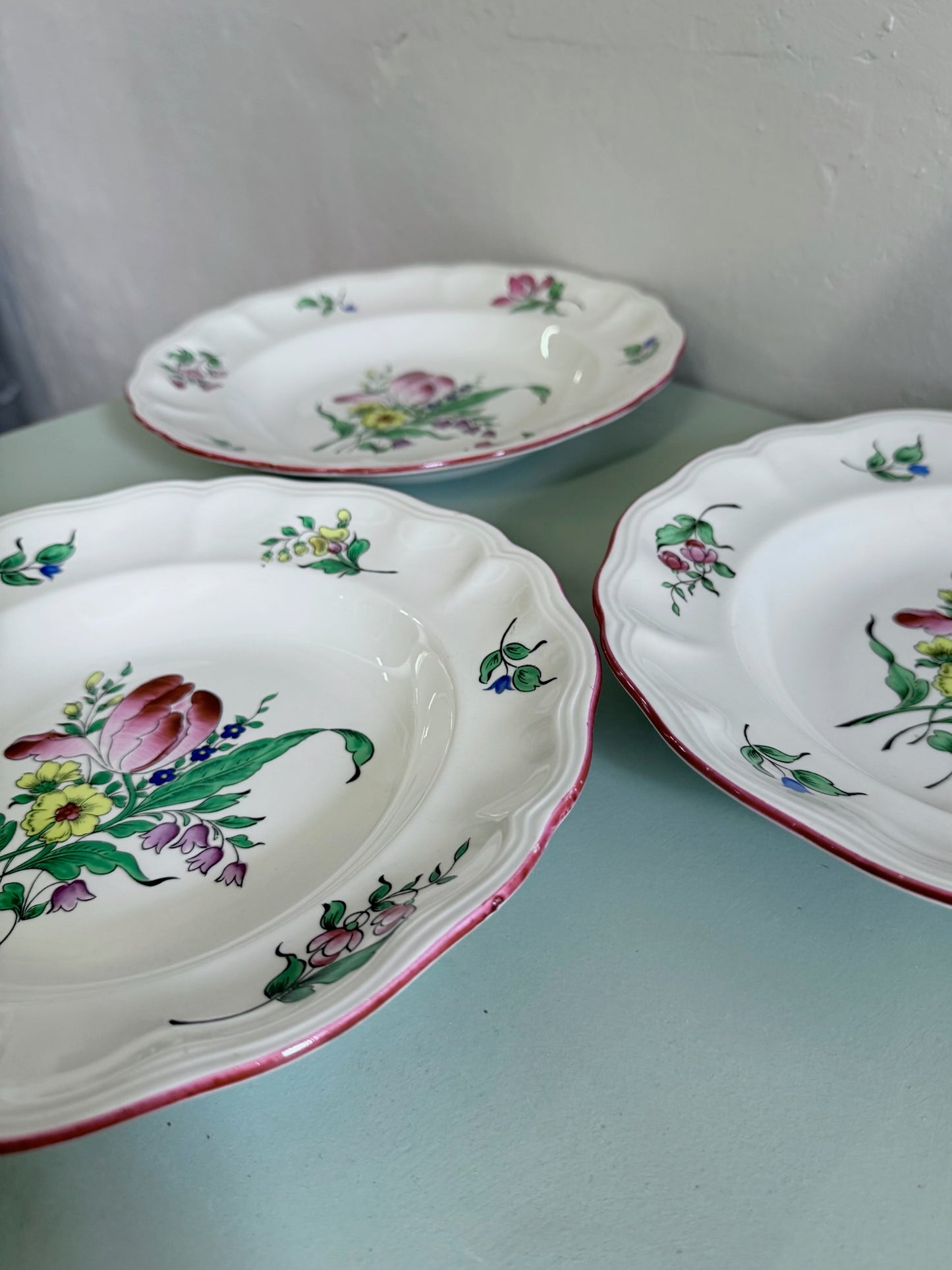 Assiettes à soupe Lunéville - lot de 6