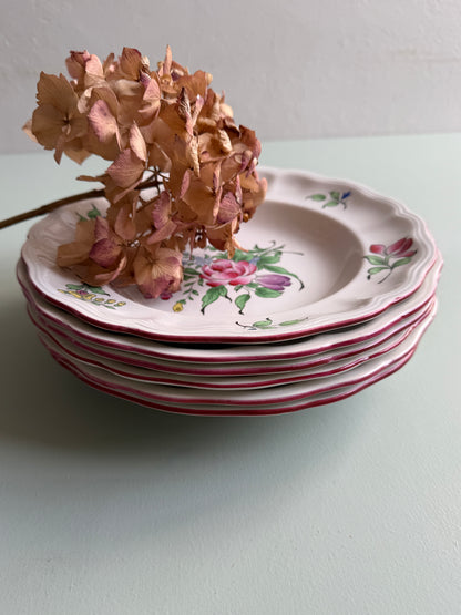 Assiettes creuses de Lunéville - lot de 6