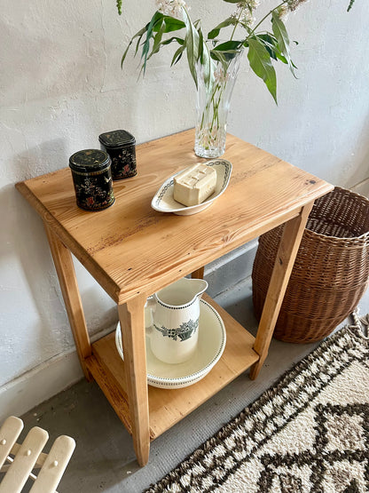 Console rénovée en bois   Patine