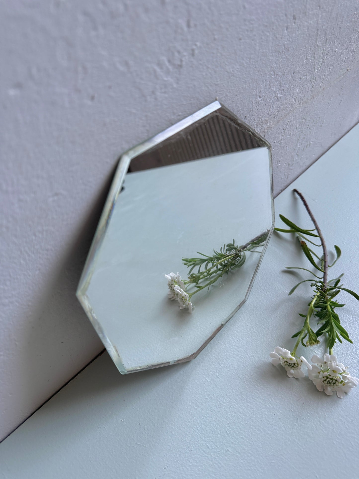 Miroir octogonal - rebord simple