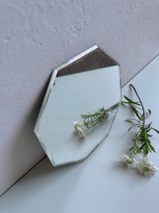 Miroir octogonal - rebord simple