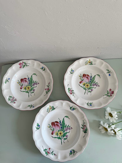 Assiettes à soupe Lunéville - lot de 6
