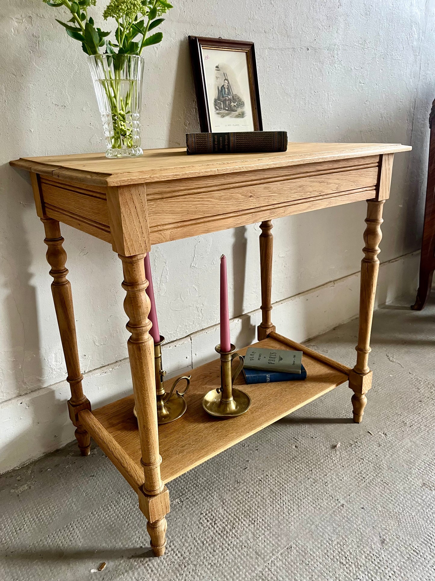 Console en bois ancienne rénovée   Patine