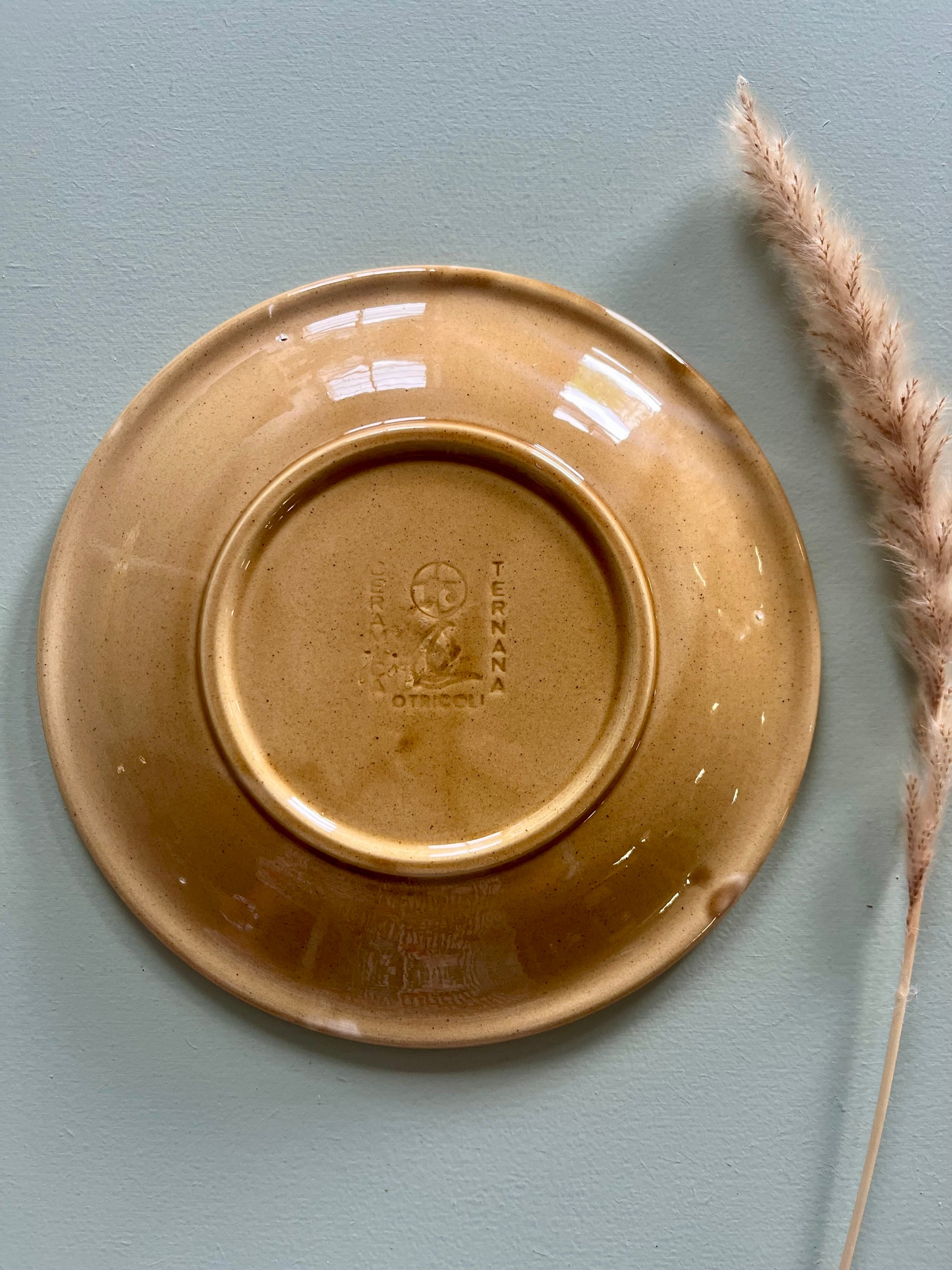 Assiettes en céramique motif fleur  Vaisselle Patine